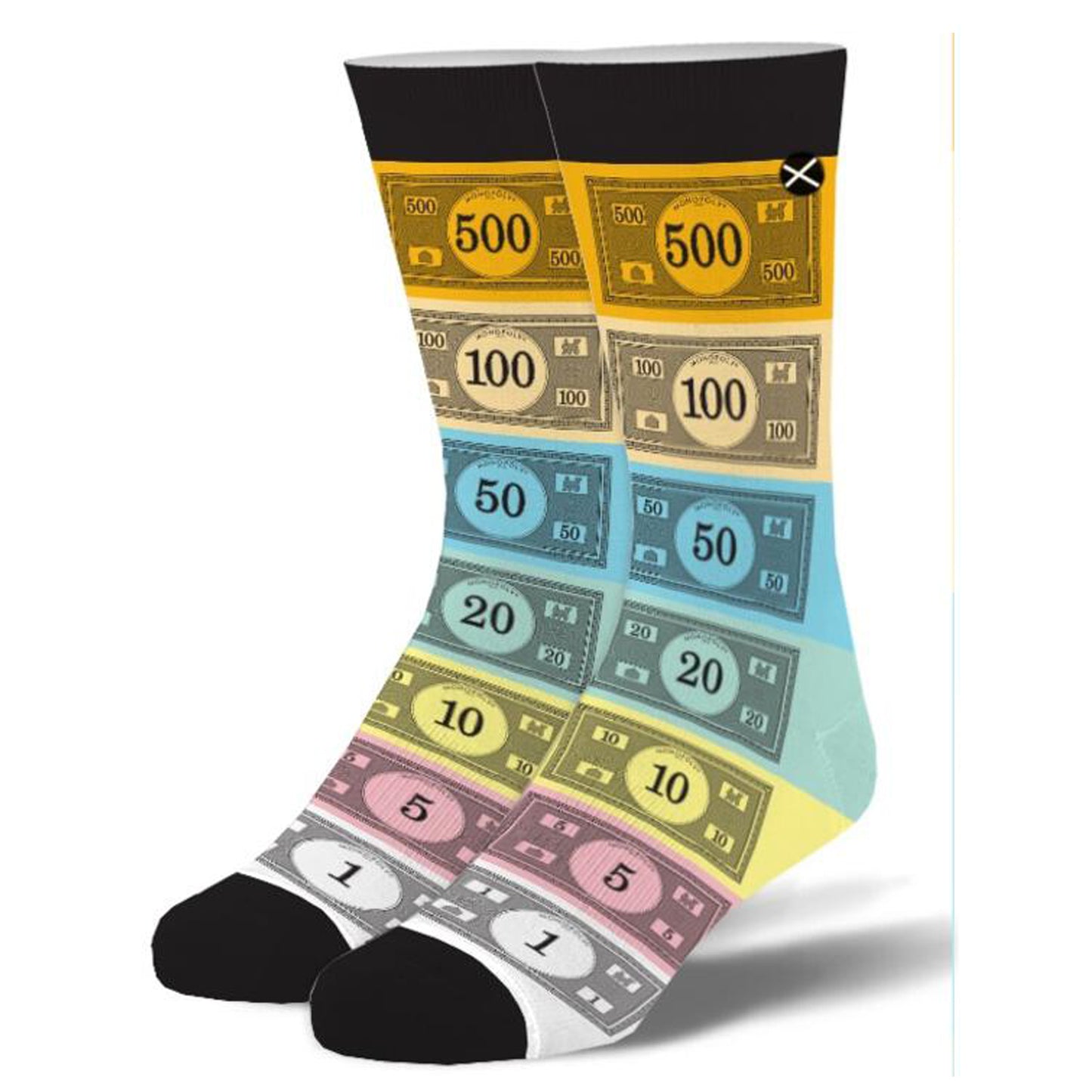 Odd Sox Men's Crew Socks - Monopoly Money