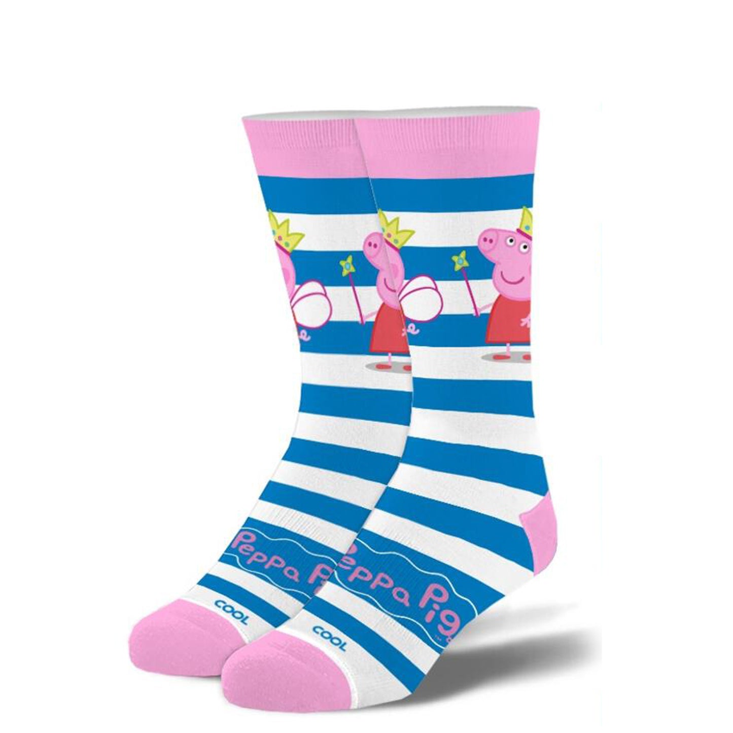Cool Socks Kids Crew Socks - Peppa Pig (7-10 Years Old)