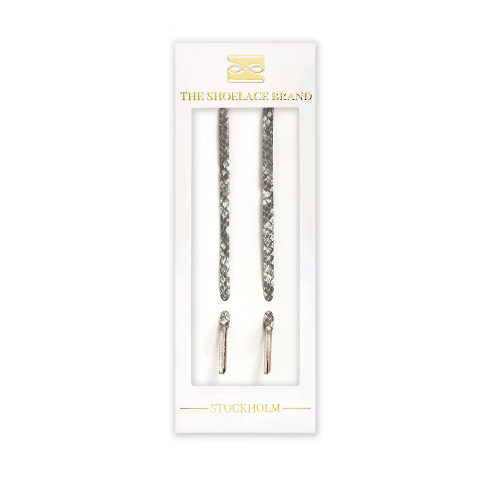 The Shoelace Brand - Grey Kingsnake Shoelaces (120cm)