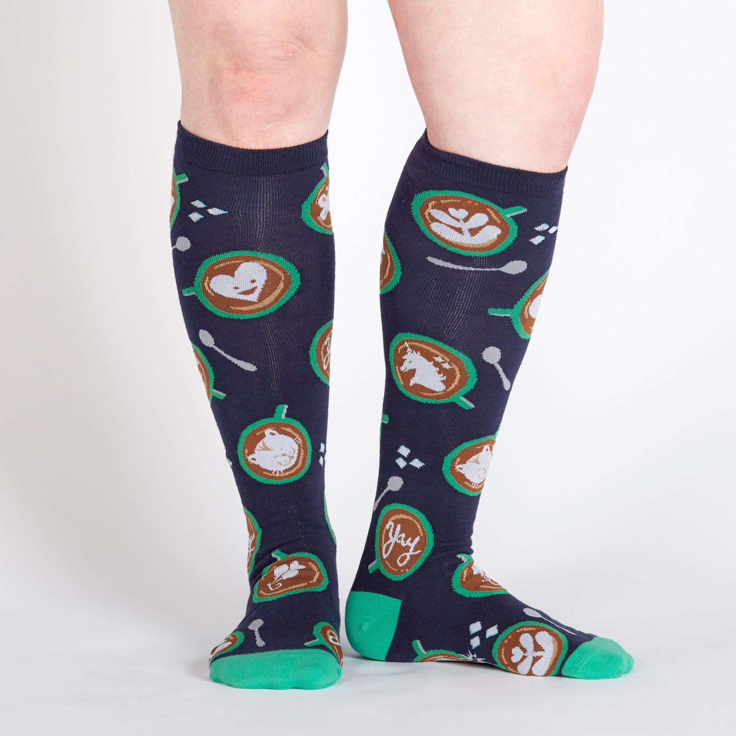 Sock It To Me Women's Knee High Socks - Barista Artista