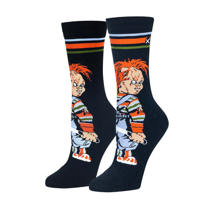 Odd Sox Women's Crew Socks - Chucky's Back (Chucky)