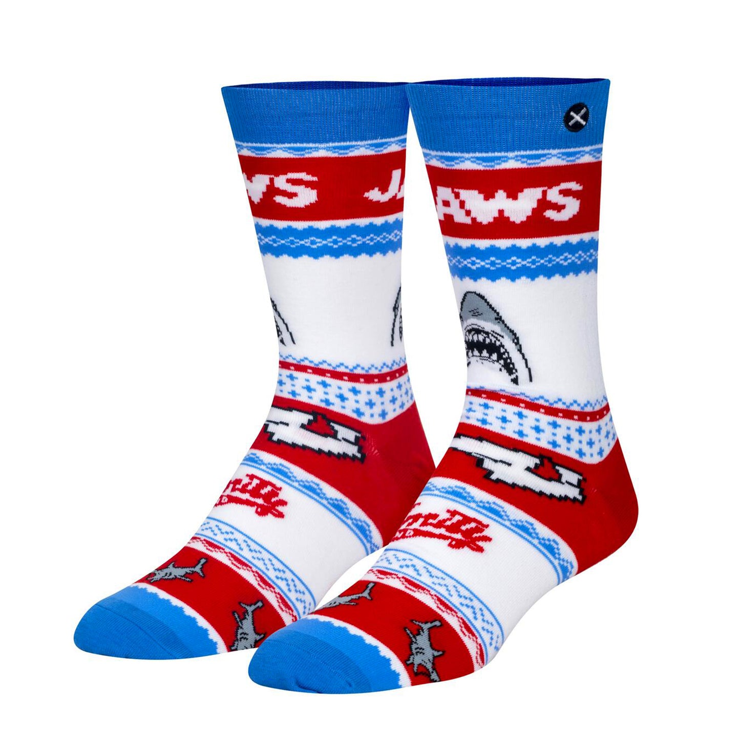 Odd Sox Men's Crew Socks - Jaws Sweater