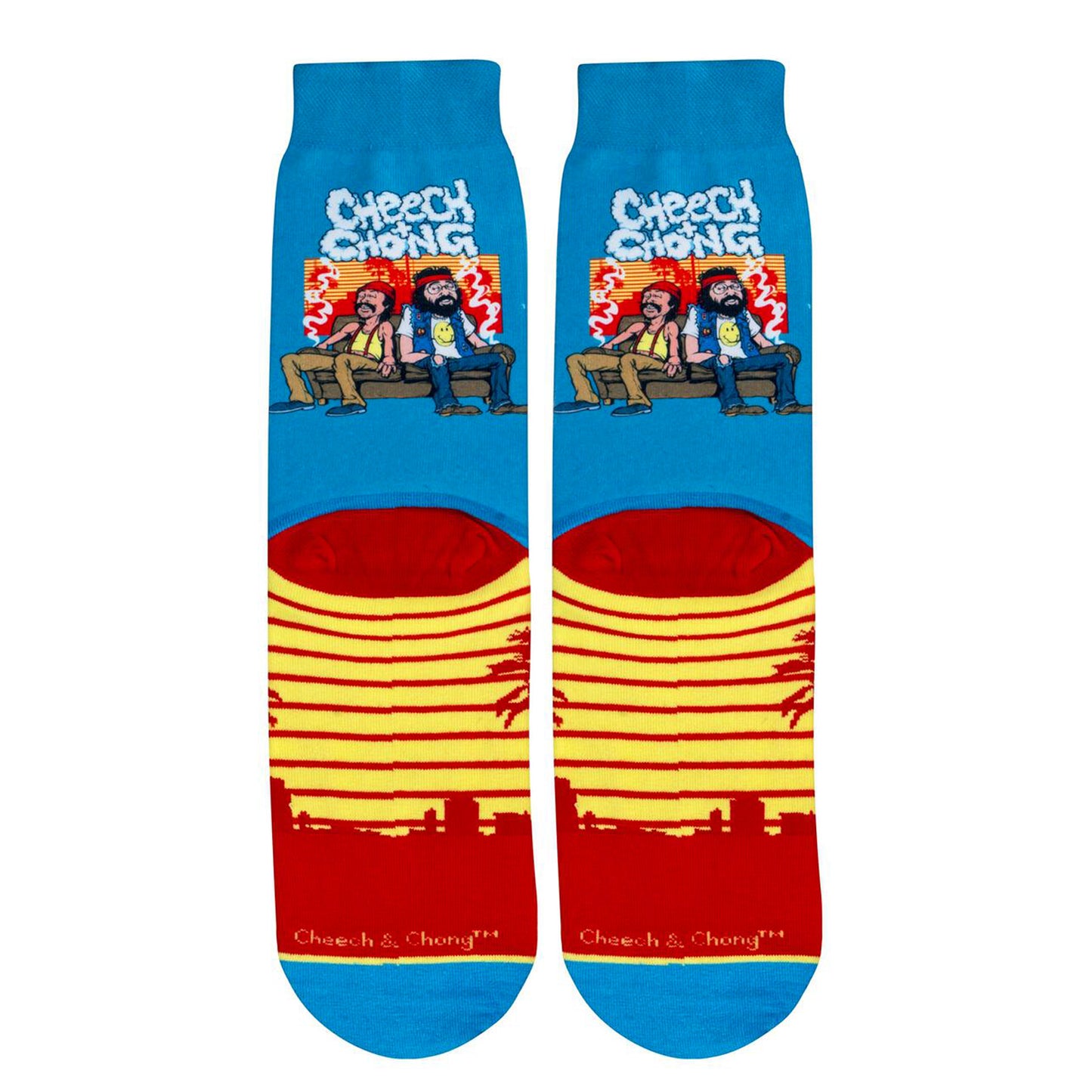 Odd Sox Men's Crew Socks - Sunset (Cheech & Chong)