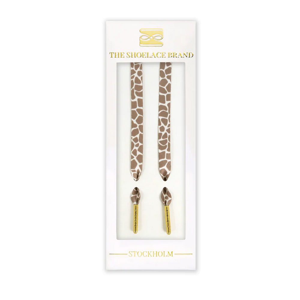 The Shoelace Brand - Classic Giraffe Beige Shoelaces (120cm)