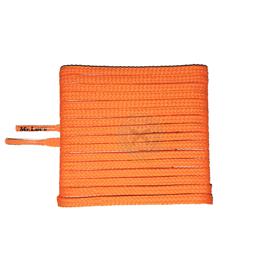 Mr Lacy Goalies Slim - Bright Orange Football Shoelaces