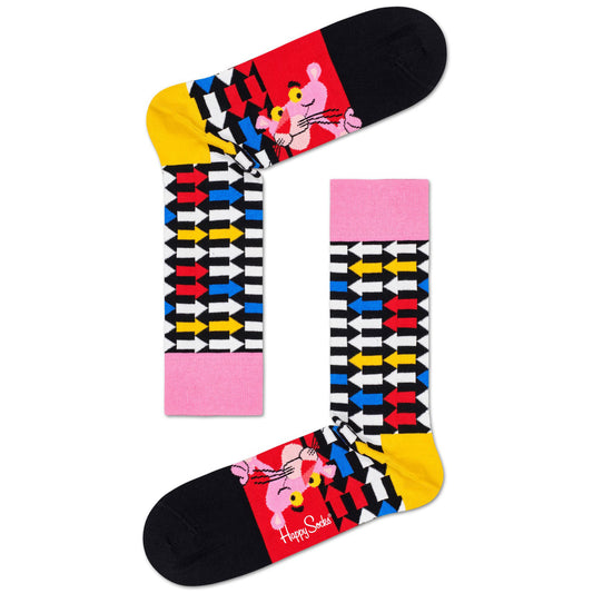 Happy Socks x Pink Panther Women's Crew Socks - Jet Pink