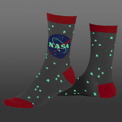 Sock It To Me Women's Crew Socks - Stargazer (NASA)-(Glow in the Dark)