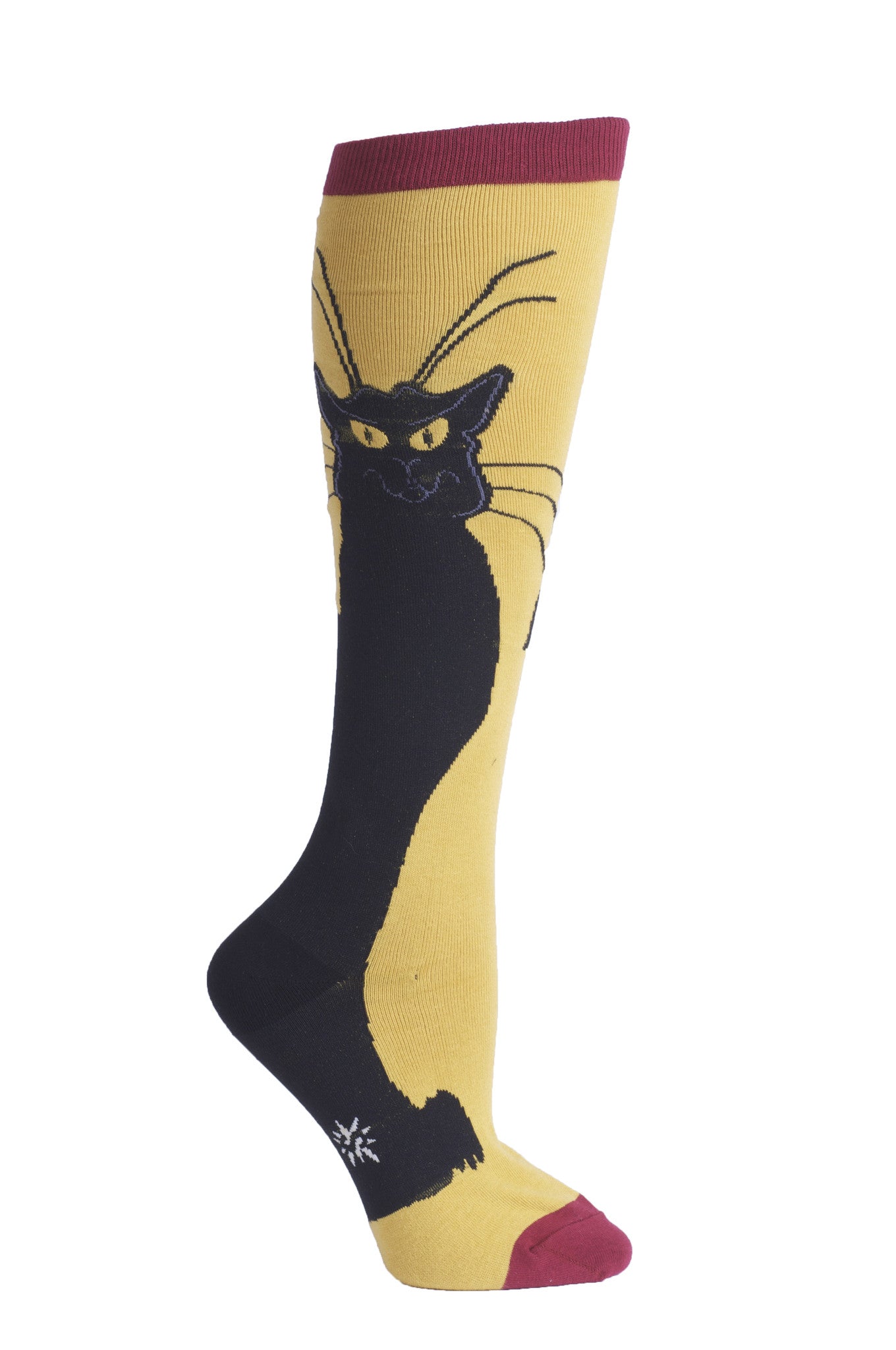 Sock It To Me Chat Noir Women's Funky Knee High Socks