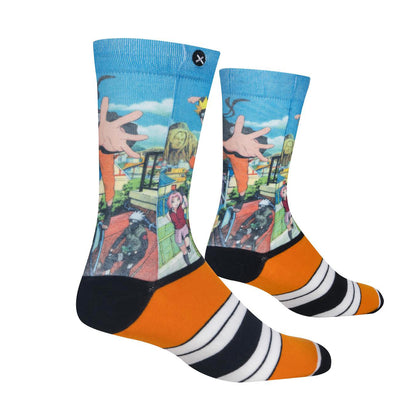 Odd Sox Men's Crew Socks - Naruto Strike! (Naruto Shippuden)